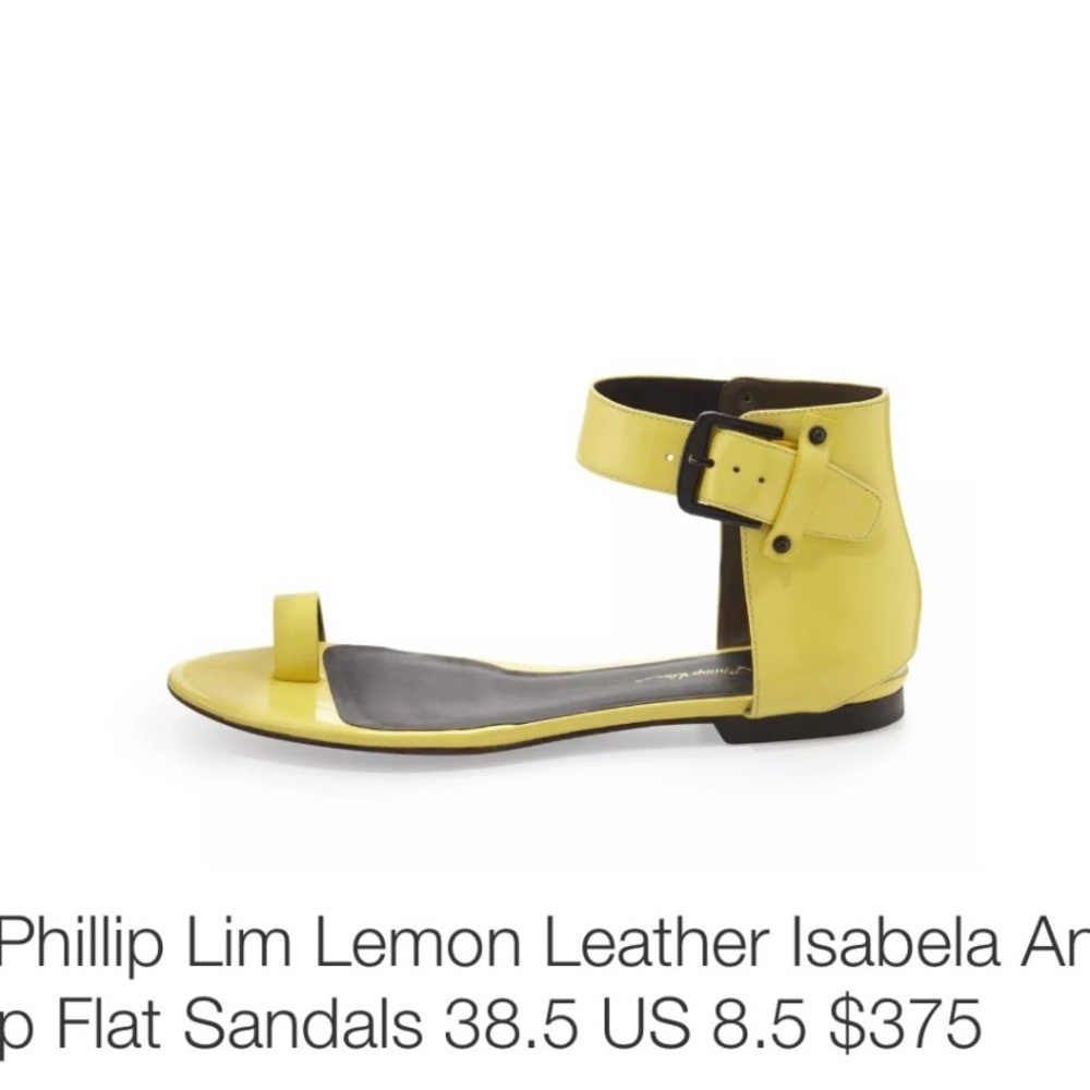 3.1 Phillip Lim Yellow Ankle Strap Sandals